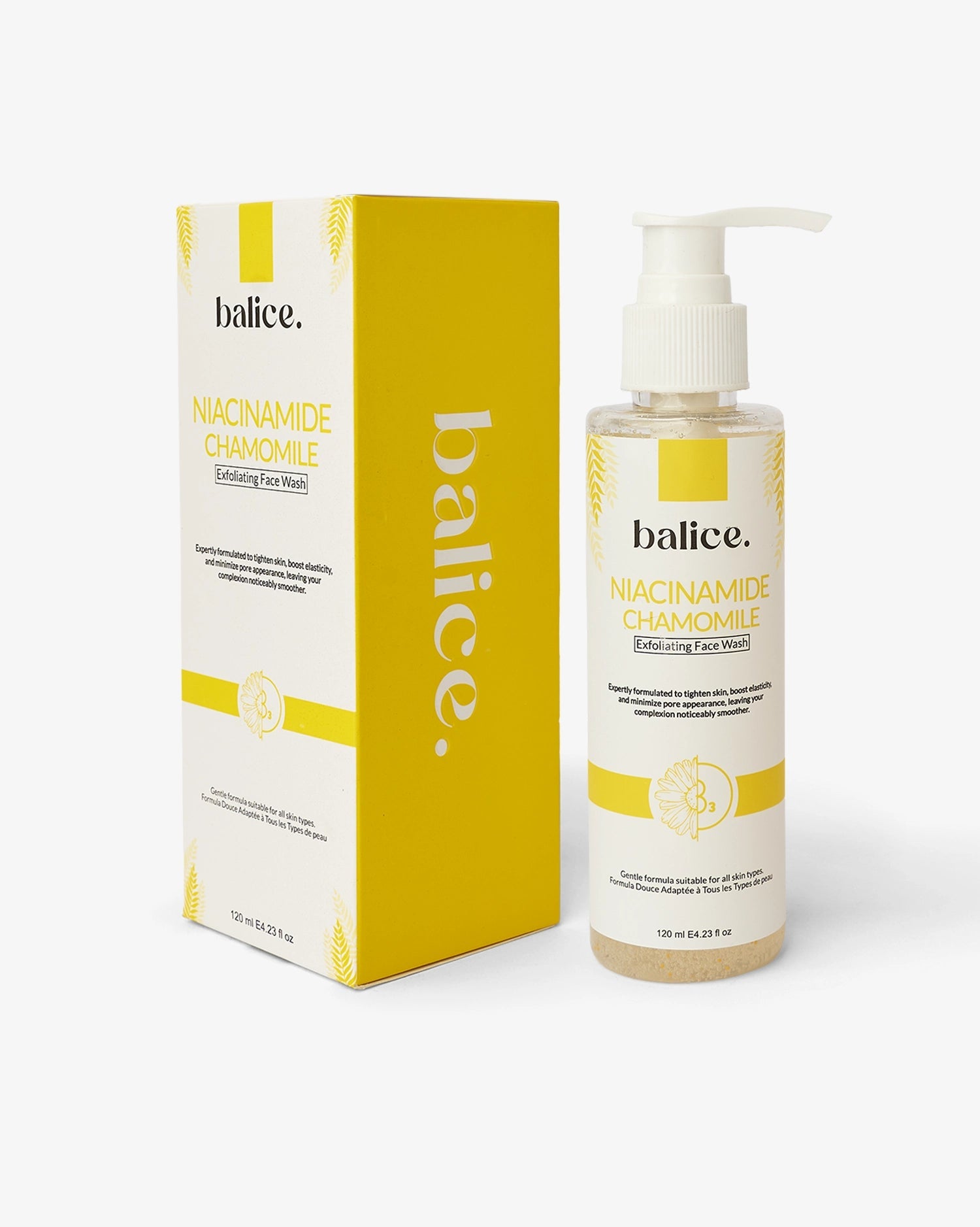 Niacinamide Chamomile Exfoliating Face Wash - Balice cosmetics