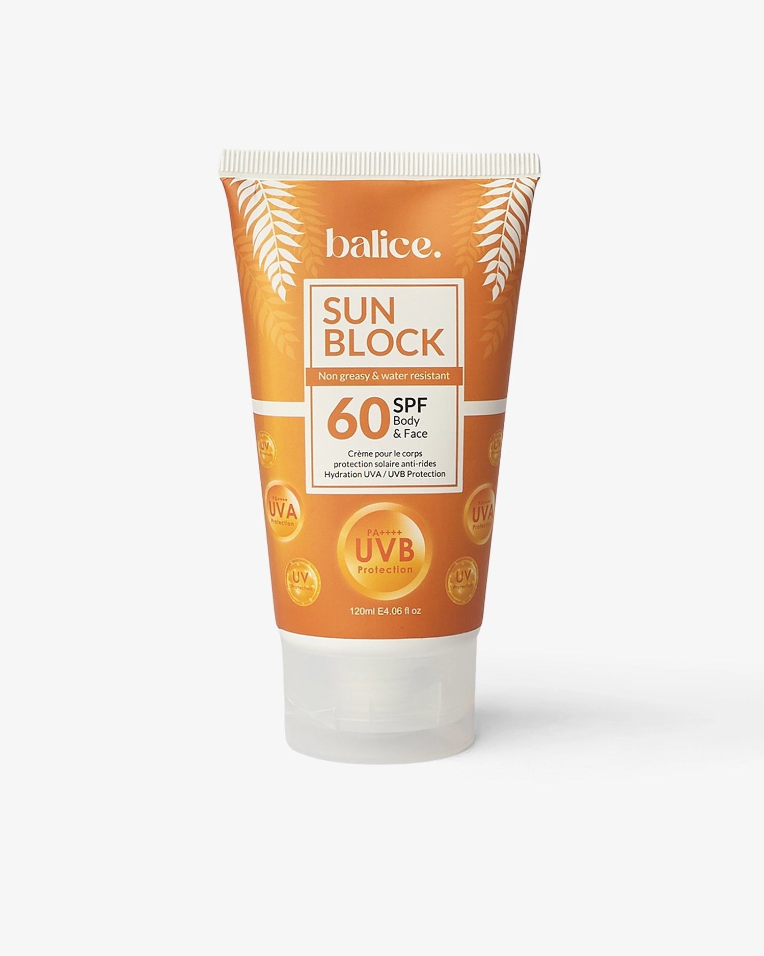 Sun Block SPF 60 - Balice cosmetics